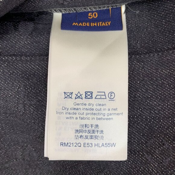 Louis Vuitton Limited Edition Monogram Denim Jacket Size EU 50 Made In Italy - Picture 6 of 8